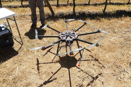 Artificial intelligence and drones: New harvest volume prediction system