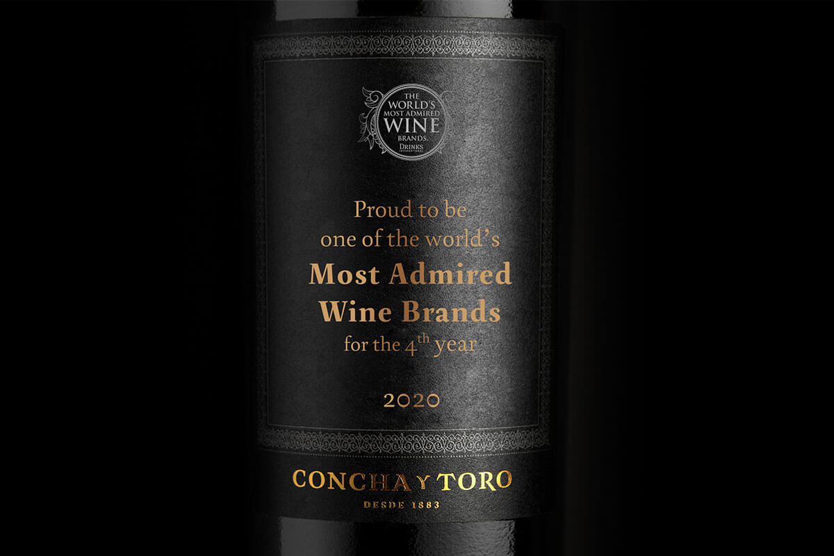 Concha y Toro es elegida nuevamente una de las Marcas de Vino Más Admiradas del Mundo