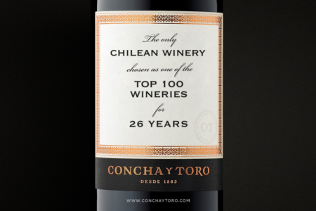 Concha y Toro is the second winery with most mentions in Top 100 Best Winery of the Year