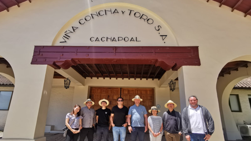 Mercian team visits Viña Concha y Toro
