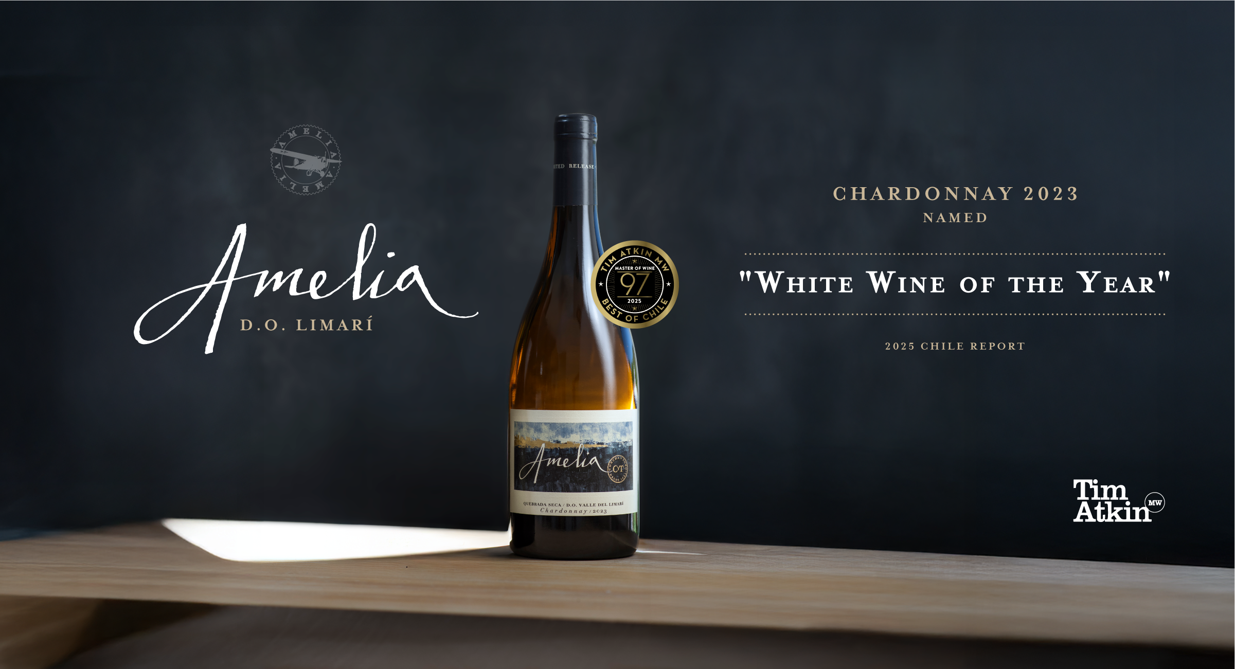 Amelia Chardonnay 2023 named “White Wine Of The Year” by Tim Atkin