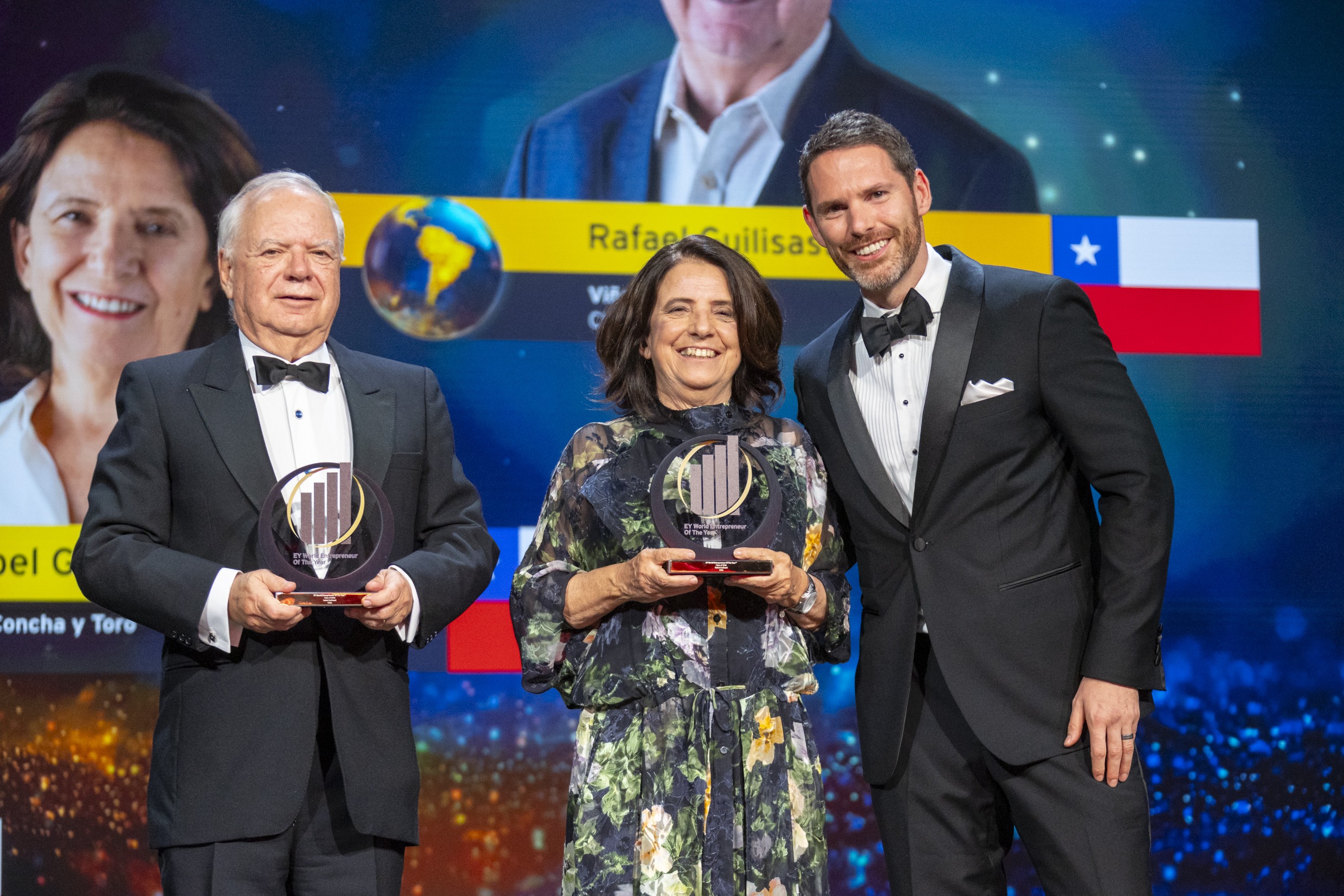 Familia Guilisasti representa a Chile en premiación global de EY en Mónaco
